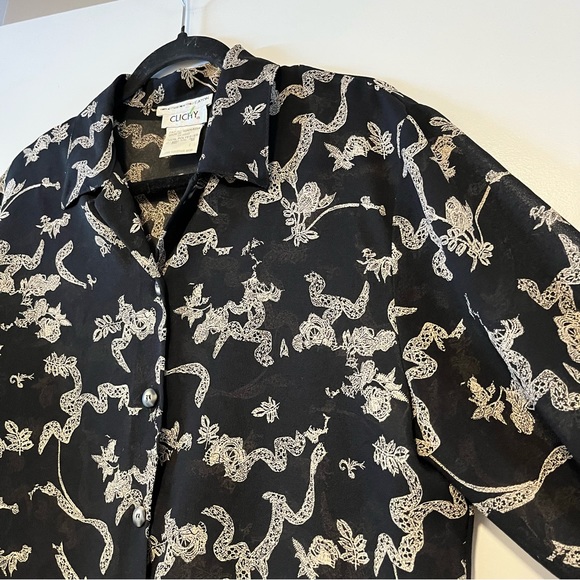 Clichy | Vintage Sheer Button Up Shirt - Picture 3 of 13